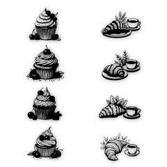 black and white vector design