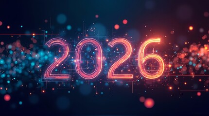 Imagine a dazzling New Year&rsquo;s Eve celebration in 2026 set in a futuristic city skyline. Neon lights and holographic displays light up the night sky as people in stylish, tech-enhanced outfits in