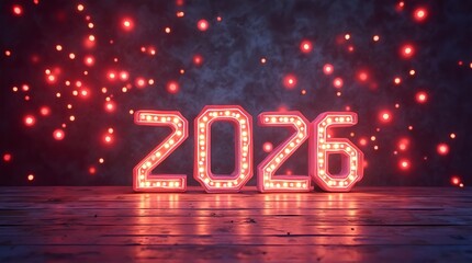 Imagine a dazzling New Year&rsquo;s Eve celebration in 2026 set in a futuristic city skyline. Neon lights and holographic displays light up the night sky as people in stylish, tech-enhanced outfits in