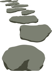 Soft Ground Pathway Illustration Element