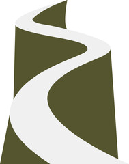 Soft Ground Pathway Illustration Element