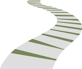 Soft Ground Pathway Illustration Element