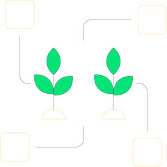 Smart Farm Simple Icon Element
