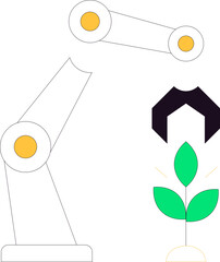 Smart Farm Simple Icon Element