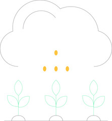 Smart Farm Simple Icon Element