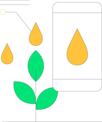 Smart Farm Simple Icon Element