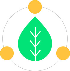 Smart Farm Simple Icon Element