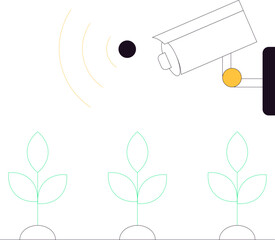 Smart Farm Simple Icon Element