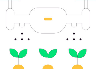 Smart Farm Simple Icon Element