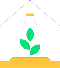 Smart Farm Simple Icon Element