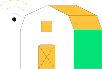 Smart Farm Simple Icon Element