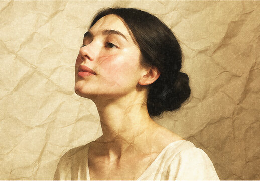 Beige And White Paper Texture Photo Effect