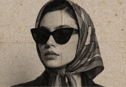 Sepia And Black Paper Texture Photo Effect