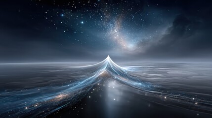 Illuminating the Path: A Dark Road Beneath a Starry Sky Symbolizing Personalized Learning and the Powered Journey of Education