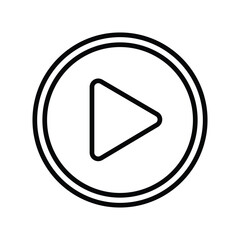 Pause Button Vector Icon. Media Player Stop Symbol for Video and Audio Control Interface.