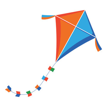 flying kite in the sky