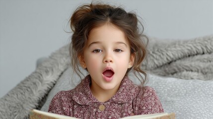 Discovering Imagination: Maya's Peaceful Bedtime Journey with Her Favorite Book