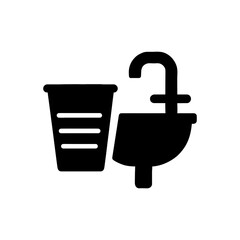 Wash Basin Cup Faucet Icon