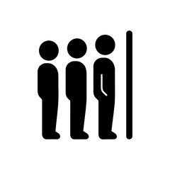 Restroom Queue Waiting Line Icon