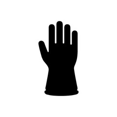 Protective Cleaning Rubber Glove Icon