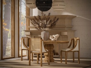 modern dining room