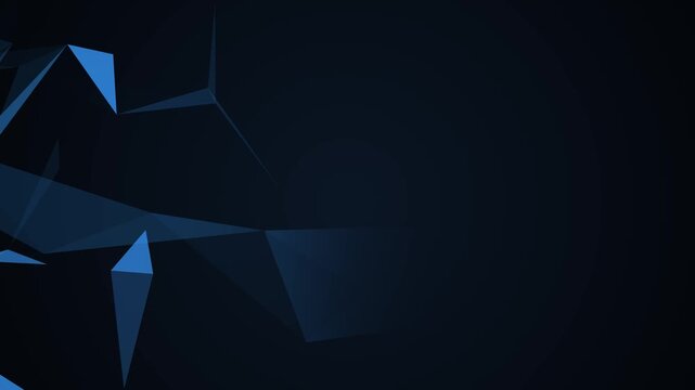 Digital Geometrical Background 4k animation of an abstract technology background polygon abstract motion graphic.