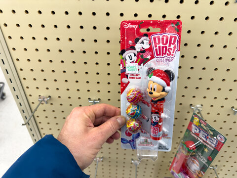 Disney Mickey Mouse Holiday Pop Ups Lollipop Holder Display
