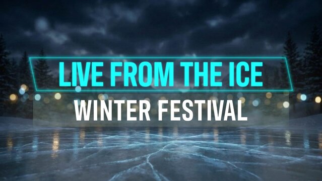 Futuristic Winter Broadcast Lower Third