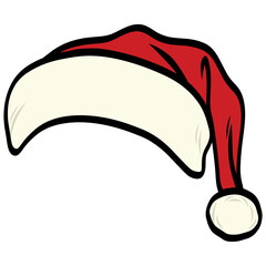 Santa Claus Hat Christmas Vector Illustration