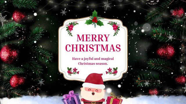 Merry Christmas Animation Video HD,Cute Christmas Animated Greeting,Festive Christmas Animation Clip,Merry Xmas Cartoon Video Message,Christmas Animated Wishes Short Video