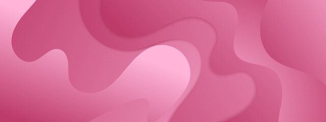 Abstract Modern Wave Line Background with Pink Gradient Color Style