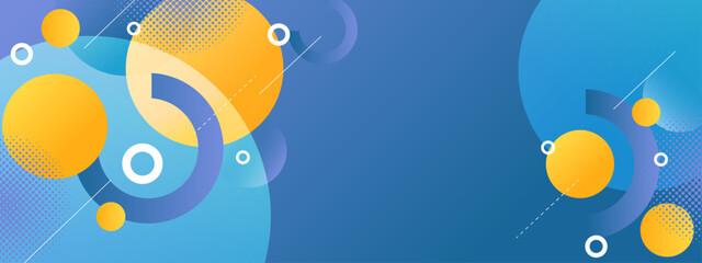 Trendy Abstract Geometric Background in Gradient Color Style