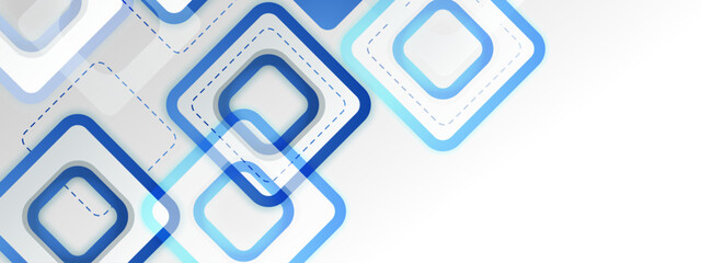 trendy blue gradient geometric shapes background