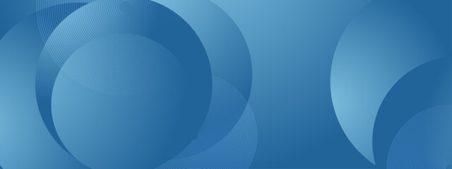 abstract background with curve geometric shapes in blue gradient style color