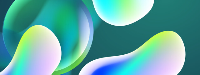 abstract background with flowing curves and gradient color