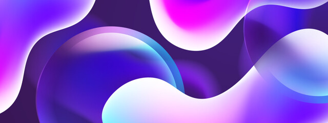 abstract background with flowing curves and gradient color