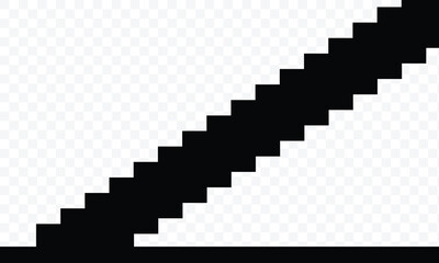 Background staircase or steps. Ladder, symbol of rise, upward movement or advancement in work. Steps denoting development, knowledge and skills or improvement. Vector illustration. EPS 10 .