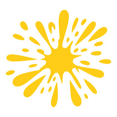 Yellow Comic Splatter Burst © Wira