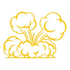 Comic Cloud Smoke Explosions