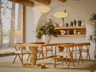 modern dining room