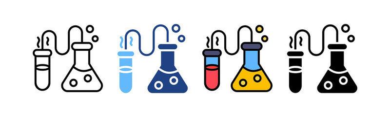 Obraz premium Experiment multiple icon