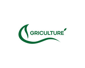 Abstract leaves forming letters are very suitable for the logo of your plantation