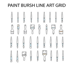 Paint Brush Illustration for Creative Art and Artistic Design Concepts
