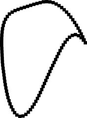 Set of circle shape pixel. Geometric for design