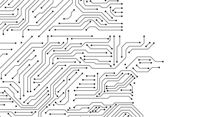 Seamless circuit board. Vector design.