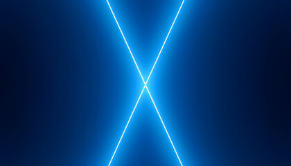 Abstract blue background design with bright light ray motion and digital laser glow effect
