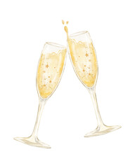 champagne in glass