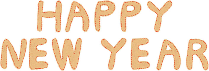 Happy New Year Lettering