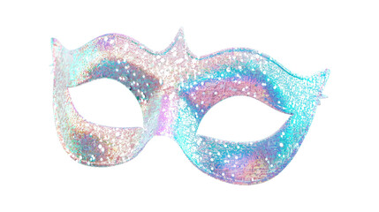 Glitter Party Mask Isolated on White Background