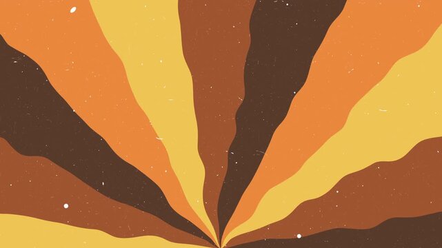 Retro psychedelic sunburst wavy pattern vintage 70s texture